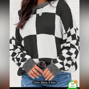 Checker sweater